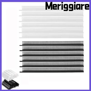 Bộ thẻ Mini MERIGGIARE 2000 chiếc, Bộ dây buộc Nylon trắng đen, Kim cao su siêu mịn 4,5mm cho công cụ thiết bị thẻ tiêu chuẩn