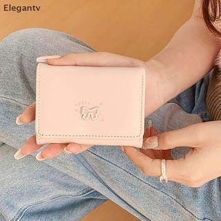 EGN Thời Trang Và Thường Ngày Hàn Quốc Nơ Ví Nữ Ngắn Đổi Thẻ Túi N