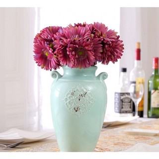 7 đầu gerbera, hoa nhân tạo cao cấp, gerbera phong phú, bó, gerbera, trang trí hoa năng lượng mặt trời