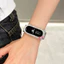 Ốp bảo vệ rỗng cho Xiaomi Mi Band 10/9/8, thiết kế nữ, viền kim loại lấp lánh
