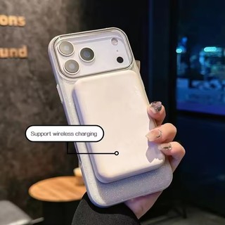[JLK] Ốp Điện Thoại Từ Tính IMD Lấp Lánh Sang Trọng Cho iPhone 17Air 16 E 15 14 13 17 Pro Max Vỏ Cứng Chống Sốc