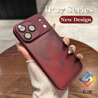 Ốp Điện Thoại Từ Tính Mờ 17 Series Mới Cho IPhone 17 Pro Max 11 12 13 14 15 16 Pro Max 17 Air 14 / 15 / 16Plus Vỏ Trong Suốt Chống Sốc