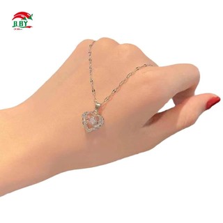 Vòng cổ thép titan hình trái tim - Dây chuyền xương đòn sang trọng và thanh lịch