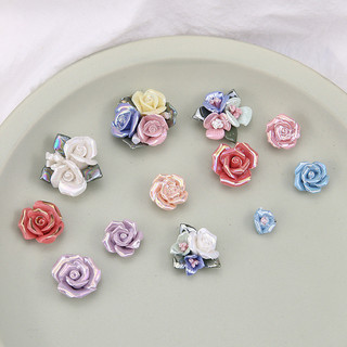 DIY Handmade Phụ Kiện Trang Sức Gốm Hoa Nhỏ Bông Tai Bông Tai Bông Tai Bông Tai Phụ Kiện Tóc Chất Liệu Phụ Kiện
