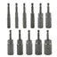 Bộ chuyển đổi mũi khoan chìa khóa YUJINI 1 chiếc, Ổ cắm lục giác 1 / 4 "Hex 5.5-19mm, Phụ kiện dụng cụ khí nén tuốc nơ vít từ tính bền bỉ Ổ cắm tác động điện dài 80mm