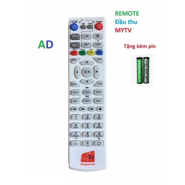 tay điều khiển remote từ xa Mytv 2-kèm pin-tay đầu bấm Mytv 2