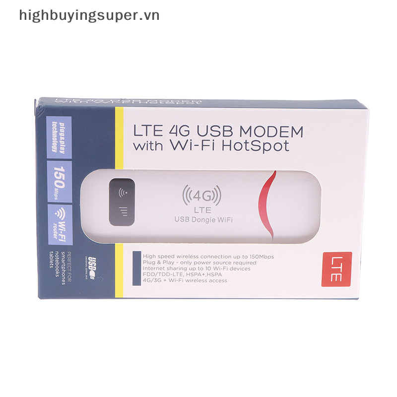 Hbs 4G Router LTE Không Dây USB Dongle WiFi Router Di Động Băng Thông Rộng Modem Dính Thẻ Sim USB Adapter Bỏ Túi Router Mạng Adapter HOT | BigBuy360 - bigbuy360.vn