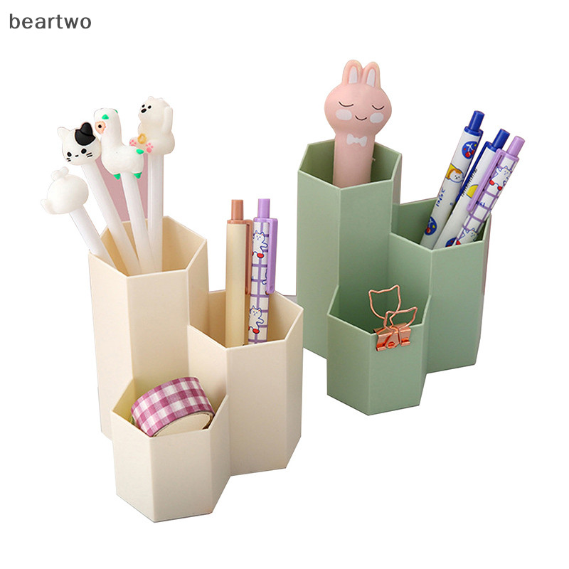 < Beartwo > 3 Lưới Mỹ Phẩm Bàn Chải Trang Điểm Hộp Bảo Quản Bàn Sắp Xếp Hộp Dụng Cụ Trang Điểm Đẹp