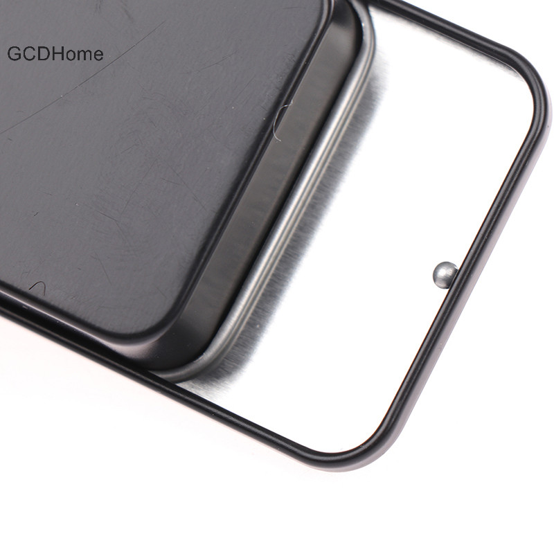 Gcdhome 80 * 50 * 15mm Hộp Sắt Nắp Trượt Hộp Bảo Quản Di Động Hộp Thiếc Hộp Đựng HOT