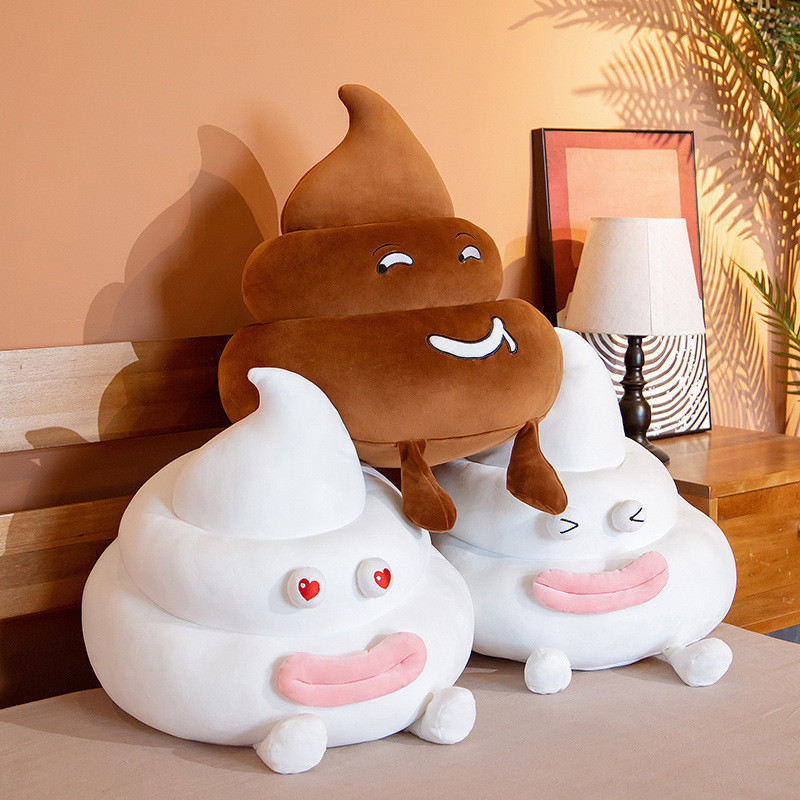 Rytanda Feces Đồ chơi sang trọng Gấu bông Móc khóa phân dễ thương, Gối bài tiết, Đồ chơi sang trọng dễ thương, Quà tặng sinh nhật bạn gái trẻ em, Trang trí nhà cửa