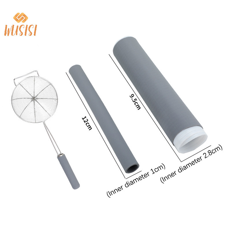 [Wusisi] Vỏ tay cầm nồi chống bỏng mới Giá đỡ silicon mềm Vỏ tay cầm nồi silicon chịu nhiệt cao cho chảo rán MỚI