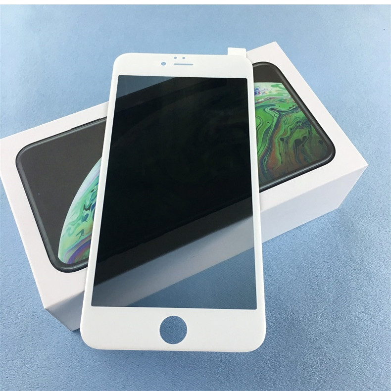 Iphone8 8Plus 7Plus 6Plus 6SPlus SE2022 SE2020 400D Chống Gián Điệp Riêng Tư Đen Trắng Cạnh Kính Cường Lực Phim Cho iPhone 8 7 6 6S Plus SE 2020 2022 Bảo Vệ Màn Hình Điện Thoại Chống Trầy Xước