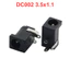 Đầu cái cắm nguồn, jack cái cắm nguồn DC chân hàn PCB
