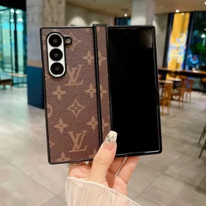 Ốp điện thoại họa tiết cổ điển sang trọng cho Samsung Galaxy Z Fold 7 6 5 4 3 Vỏ chống sốc sang trọng cao cấp cho Z Fold7 thiết kế độc đáo Vỏ bảo vệ toàn diện
