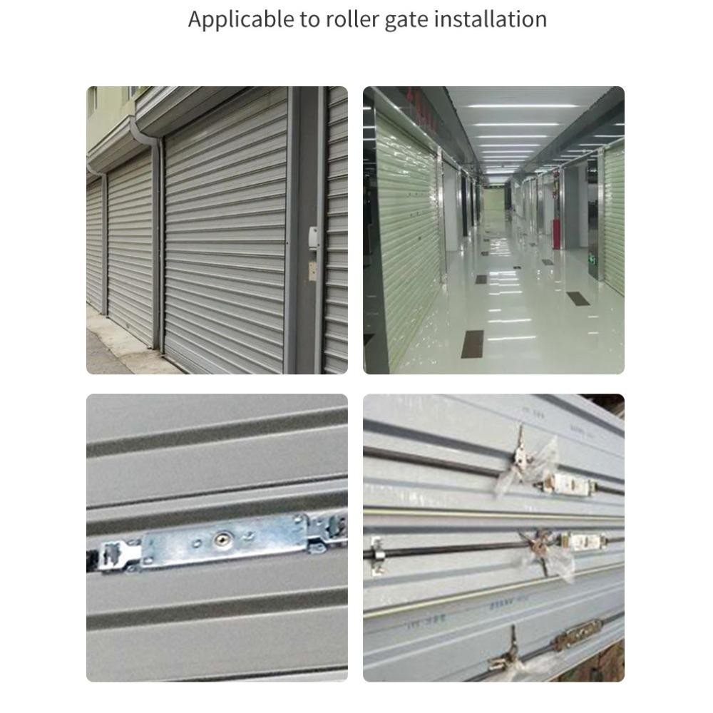 [Vận chuyển nhanh] Khóa cổng cuộn SIMPLEAID, khóa cửa cuốn phần cứng chìa khóa, chống trộm hình chữ thập hợp kim dày