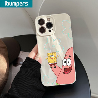 ibumpers Ốp lưng Iphone Cute Couple Spongebob Hoạ Tiết Ốp Điện Thoại nhám Mỏng Silicone Mềm Chống Sốc Chống Bẩn Cho Iphone 15 14 12 13 11 Pro Max IP 7 8 Plus Iphon X XS XR