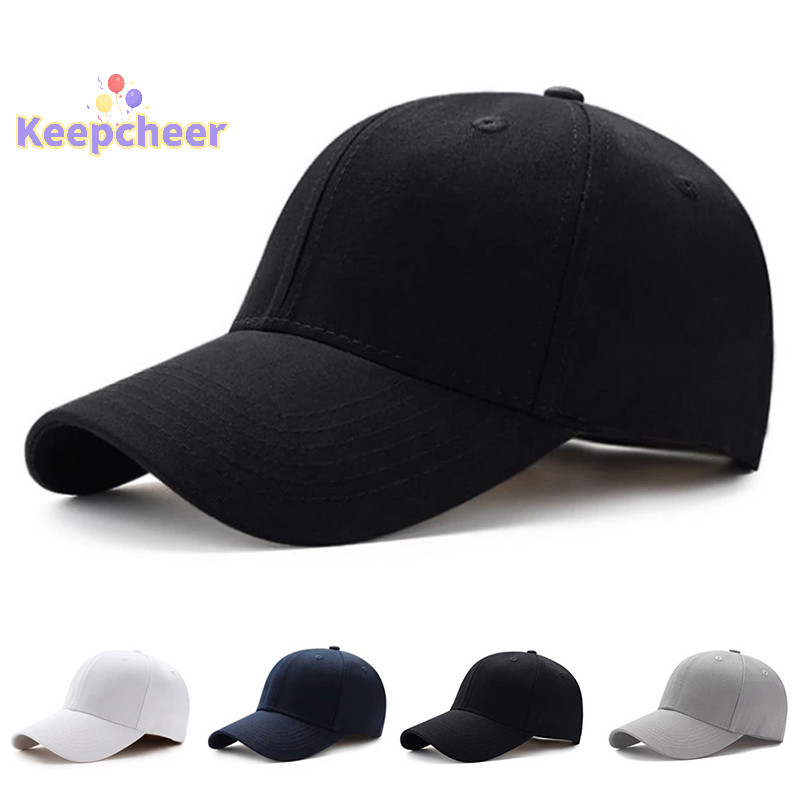 [Keepcheer] Mũ Unisex Mũ che nắng cong trơn Mũ bóng chày chống bụi ngoài trời Màu trơn Thời trang Mũ giải trí có thể điều chỉnh Mũ nam nữ [Mới]