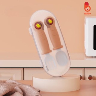 Set thìa dĩa ăn dặm cho bé giúp bé tập xúc, chất liệu nhựa an toàn