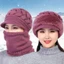 Mũ mùa đông nữ CHEESELY, Khăn quàng cổ ấm áp Mũ dệt kim, Thời trang sang trọng Làm dày sợi len chống gió Mũ trượt tuyết ngoài trời