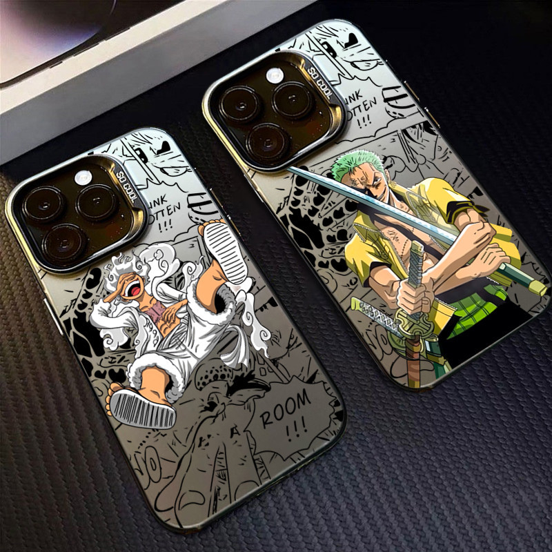 Vỏ Tương Thích Cho Samsung Galaxy A12 A24 A54 A15 A35 A55 A05 A05S A50 A03 A04 A14 A34 A30S A04E A13 A53 A73 A52 A04S One Piece Phim Hoạt Hình Anime Mát Kim Loại Cứng Chống Sốc