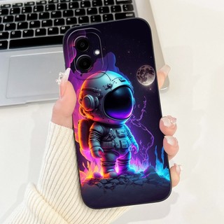 Dành Cho Samsung Galaxy A06 Vỏ Bảo Vệ Ống Kính Samsung A06 Phi Hành Gia Dễ Thương Mèo Khủng Long Hoạt Hình Silicon Mềm Jelly Vỏ Điện Thoại