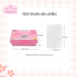 Bông mỏng đắp toner và lotion mask hộp 500 miếng Malian