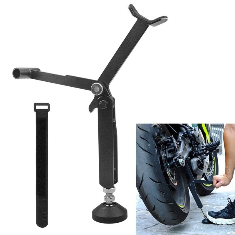 KIKIN Xe Máy Giá Đỡ Tiết Kiệm Nhân Công Có Thể Gập Lại Dây Xích Bánh Xe Làm Sạch Đứng Nâng