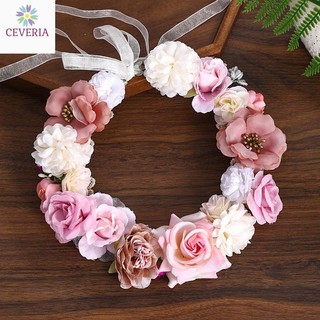 Vòng hoa đội đầu cô dâu, phù dâu, ngày tốt nghiệp của, chụp ảnh kỷ yếu CEVERIA