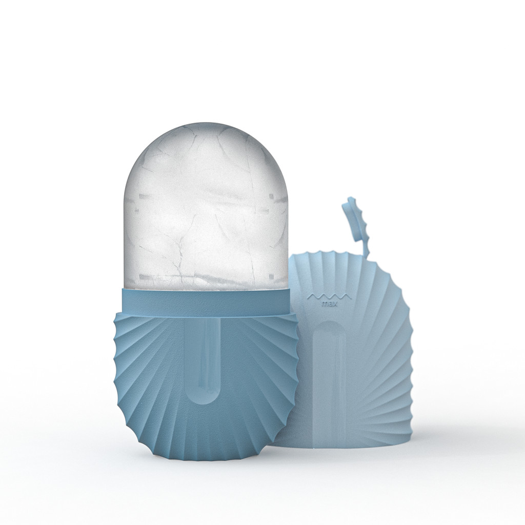 Con lăn đá mặt và mắt Làm đẹp da mặt Làm săn chắc da làm mát Ice Roller, Ice Cube Silicone Mold Dụng cụ chăm sóc da mặt có thể tái sử dụng