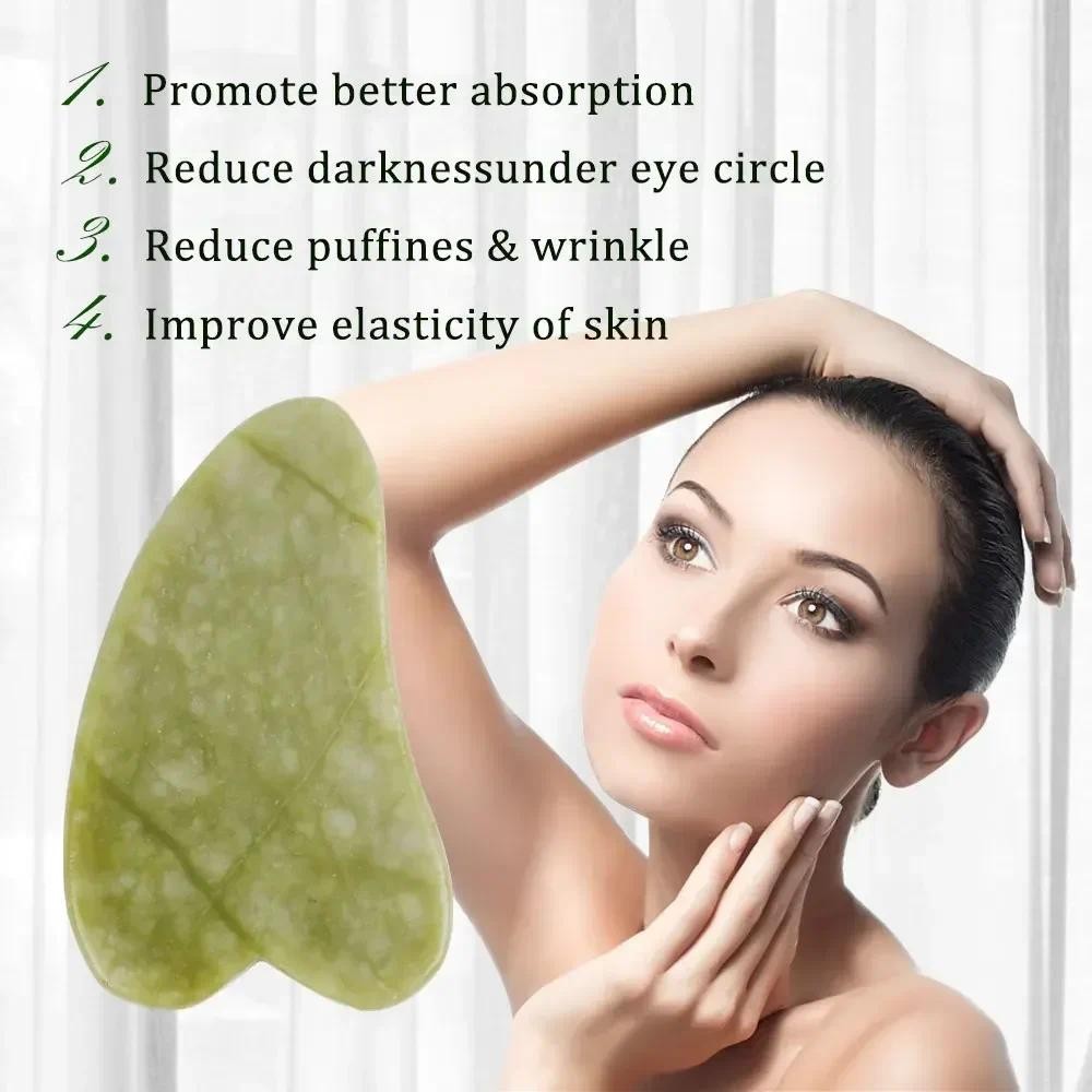 Con Lăn Ngọc Tự Nhiên Guasha Da Cạp Bộ Mặt Đá Làm Săn Chắc Mặt Chống Lão Hóa Mắt Phồng Máy Mát Xa Cổ Chống Nhăn Thư Giãn