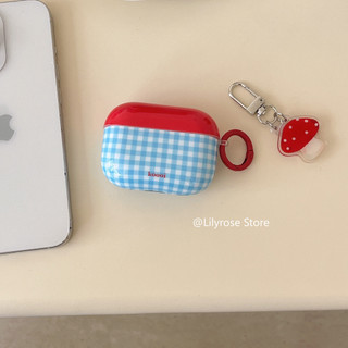 Vỏ Tai Nghe Đơn Giản Cho AirPods Pro2 AirPods 1 2 3 Apple EarPods Bảo Vệ Tai Nghe Không Dây Có Dây Buộc Đỏ Và Xanh IMD Sang Trọng Apple Dễ Thương