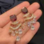 Bông tai tua rua thả nước Zircon Bông tai sang trọng nhẹ thời trang thanh lịch