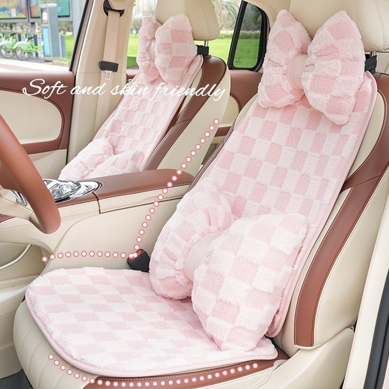 Vẻ Đẹp Mới Bọc Ghế Ô Tô Chống Trơn Trượt Ấm Áp Mùa Đông Sang Trọng Trang Trí Bảo Vệ