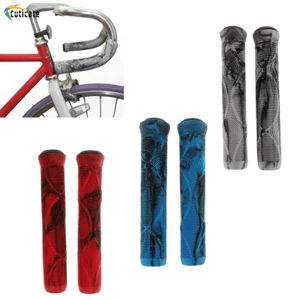 1 Cặp Vỏ Bọc Tay Lái Xe Đạp MTB BMX Chống Trượt Màu Đen / Xanh Dương