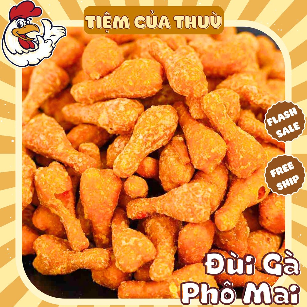 500G Đùi Gà Sấy Phô Mai, Bánh Quẩy Đùi Gà Phô Mai Giòn Tan, đồ ăn vặt, đồ 1k,, Tiệm ăn vặt Thuỳ Bùi