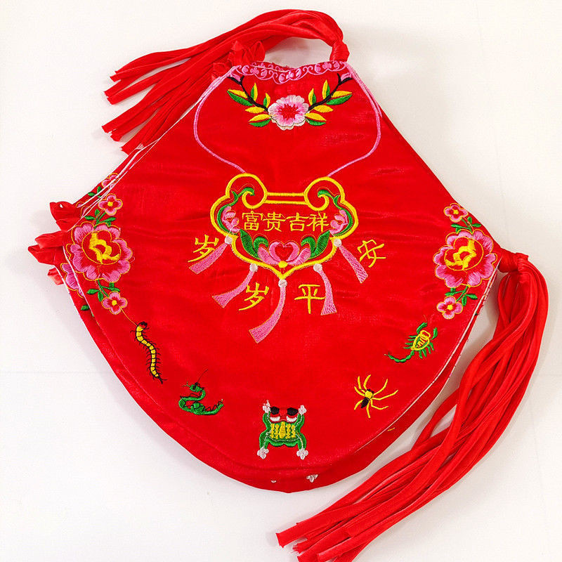 Lễ hội thuyền rồng cho bé thêu năm đầu độc Túi bụng Cotton nguyên chất Bảo vệ bụng mỏng