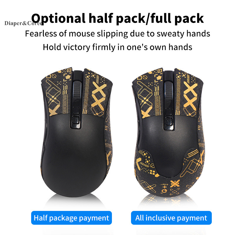DIAPER & CORED Chuột Grip Tape Skate Handmade Sticker Chống Trượt Hút Mồ Hôi Cho Viper Ultimate DeathAdder V2 PRO Chuột Không Dây YTH