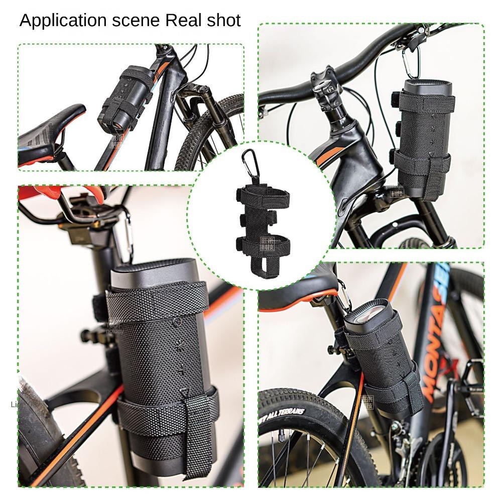 Giá đỡ chai xe đạp METUBE, Dây đeo cố định màu đen có thể điều chỉnh, Loa xe đạp Dacron chất lượng cao Xe đạp đường trường MTB