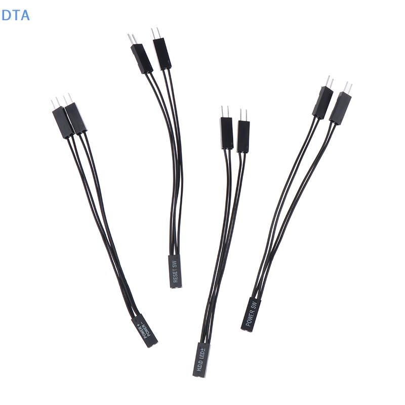 DTA Bo Mạch Chủ Nguồn SW / Đặt Lại SW / HDD LED / Đèn LED Nguồn 1 Đến 2 Cáp Chuyển Đổi Đôi Hỗ Trợ Khởi Động Kép PO