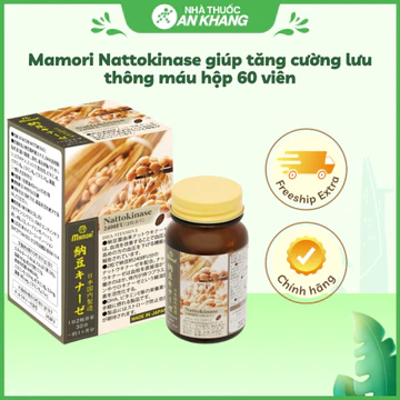 Mamori Nattokinase giúp tăng cường lưu thông máu hộp 60 viên