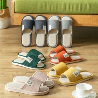 DÉP VẢI LANH đi trong nhà đế cao su dẻo (chọn tăng 1 size) ALINE