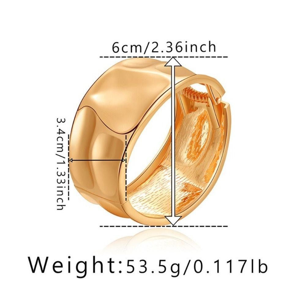 Vòng tay punkgoldchunkystyleCHEESELY - Màu trơn từ hợp kim kim loại