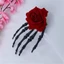 KIN Gothic Skeleton Tay Phụ Kiện Tóc Với Ren Hoa Hồng Chi Tiết Kẹp Tóc Halloween