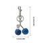 Exhila Portable Blue Cherry Móc chìa khóa Phụ kiện treo độc đáo cho chìa khóa và ba lô