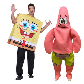 Nam Ngộ nghĩnh SpongeBob SquarePants Trang Phục Hóa Trang Người Lớn Halloween Hoạt Hình Linh Vật Sân Khấu