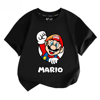 Áo thun lấy cảm hứng từ trò chơi Super Mario Bros Mario Luigi dành cho trẻ em và học sinh có kích cỡ