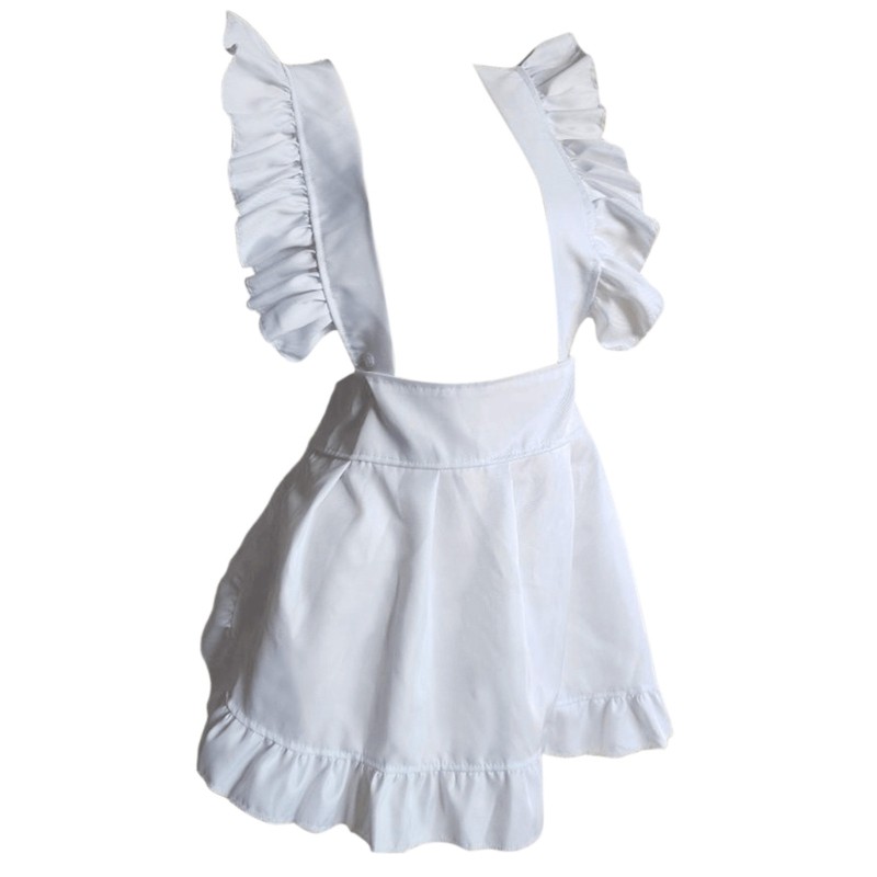 Dassbsug Nữ Eo Tạp Dề Người Giúp Việc Trang Phục Hóa Trang Nửa Tạp Dề Người Giúp Việc Cosplay Tạp Dề