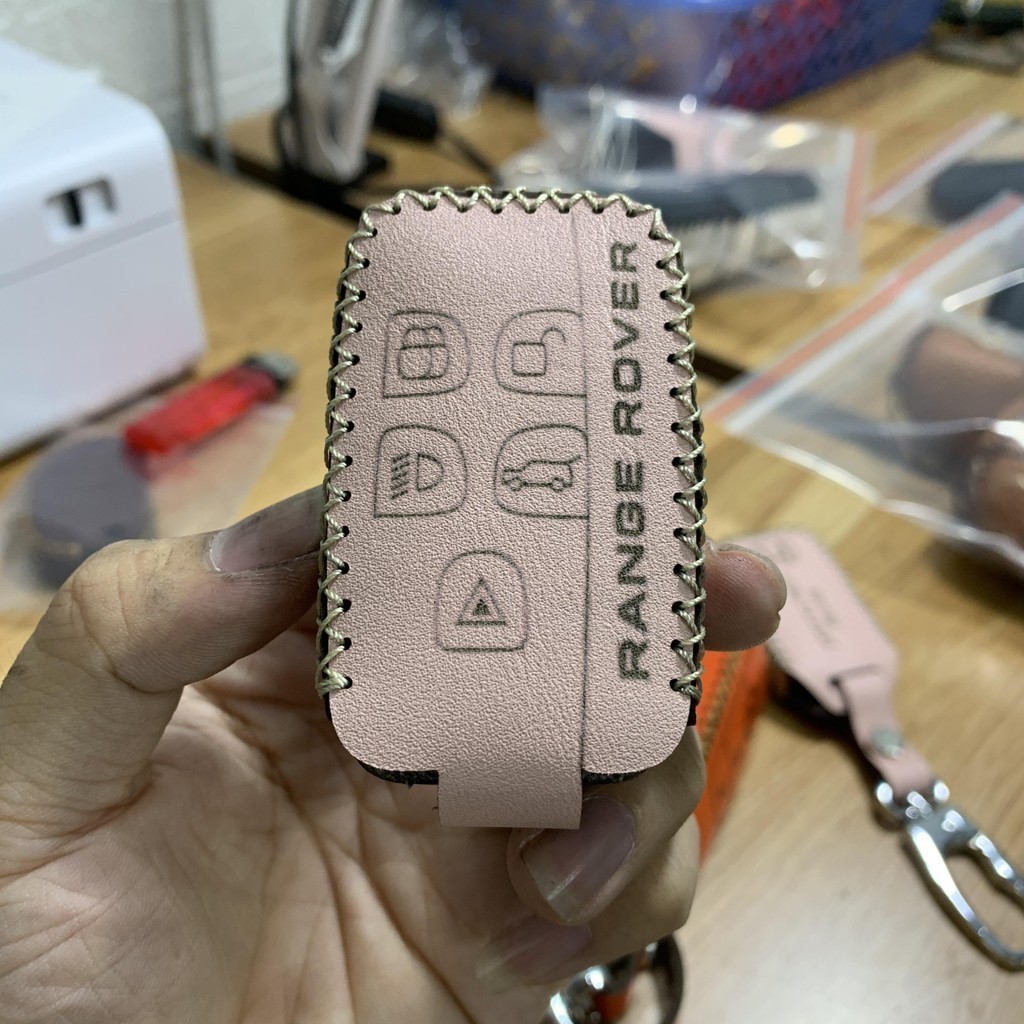 Bao da chìa khóa ô tô Range Rover, Land Rover, RangeRover, Jaguar Handmade da nhập
