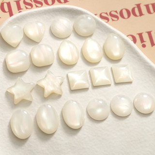 Opal Giả Vỏ Ngọc Trai Nhiều Màu - Phụ Kiên Trang Sức Cho Bông Tai & Kẹp Tóc
