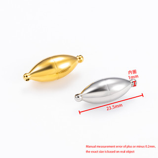 Đánh Bóng Thép Không Gỉ Nam Châm Khóa Trang Sức Tự Làm Vòng Cổ Vòng Tay Kết Nối Khóa Phụ Kiện Ngọc Trai